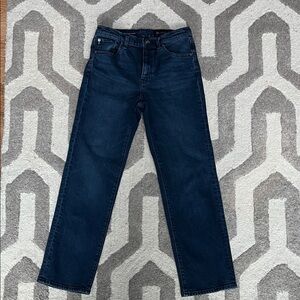 AG Adriano Goldschmied BRINLEY Women's Dark Blue Straight Leg Jeans